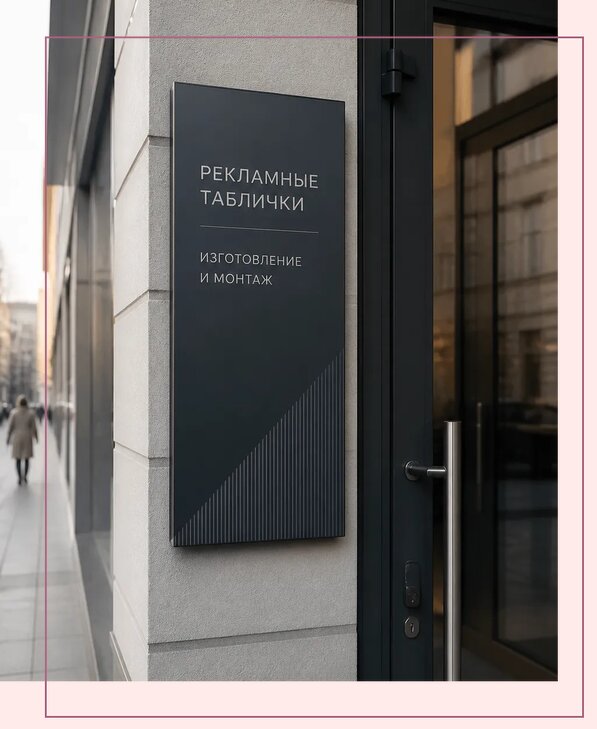 Рекламные таблички в Новошахтинске по цене от 4687 р. | Аванза-Нвш